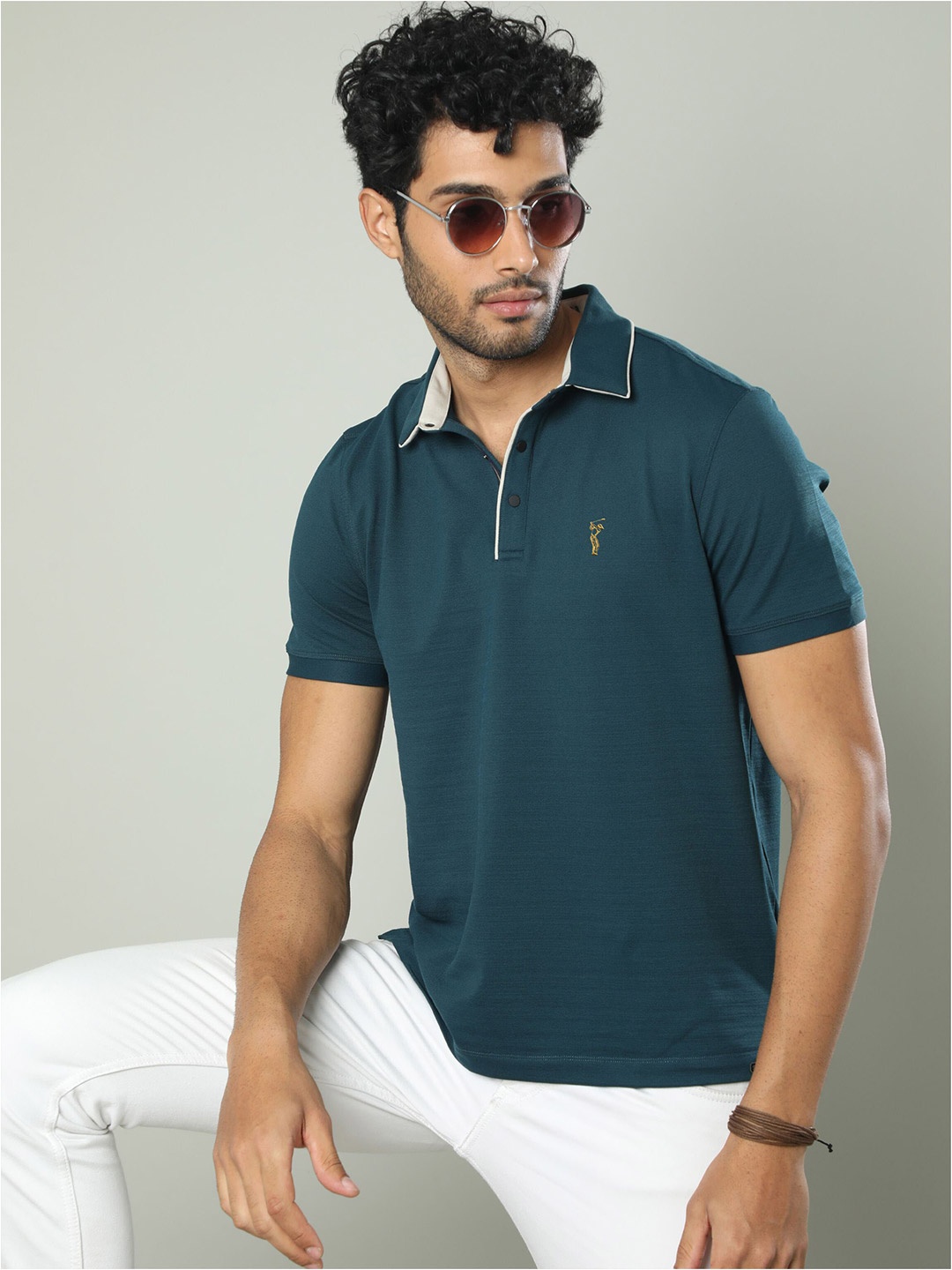 

STELLERS Regular Fit Polo T-Shirt, Teal