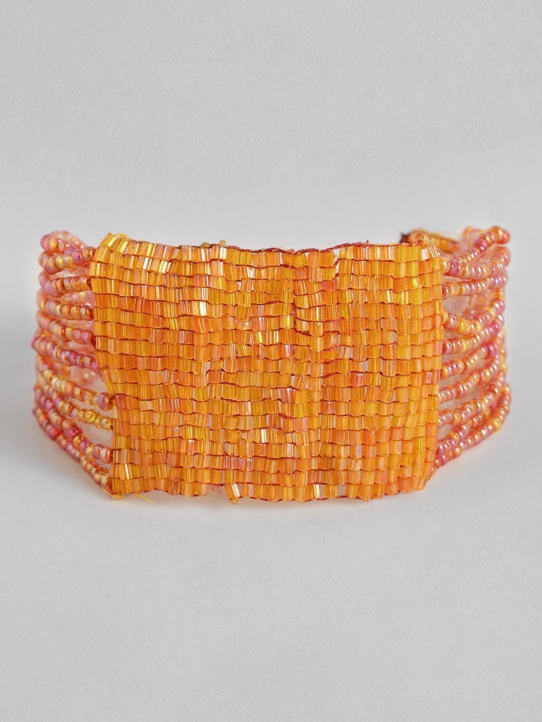 

Sangria Women Orange Wraparound Bracelet