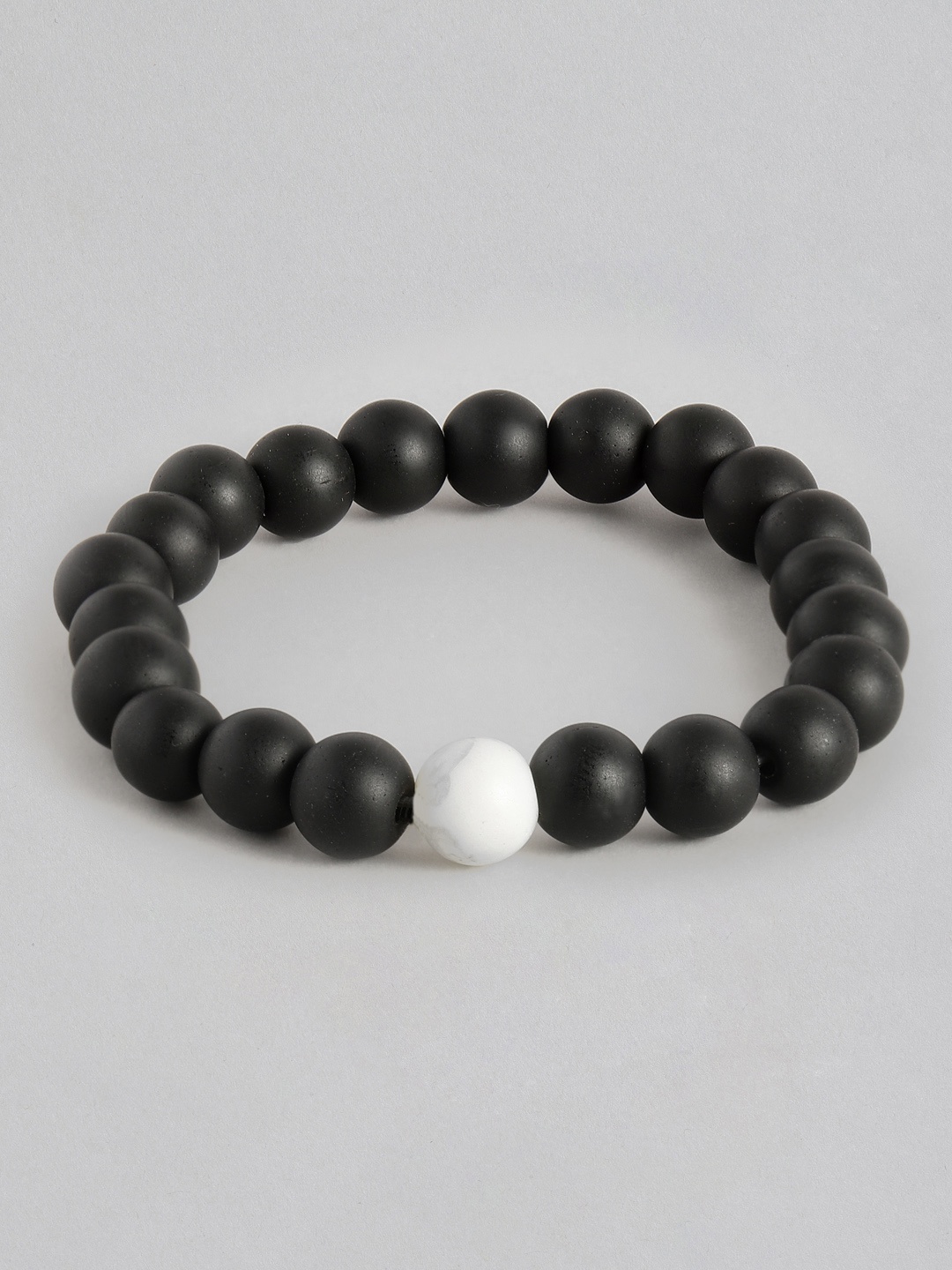 

Sangria Women Beaded Elasticated Bracelet, Black
