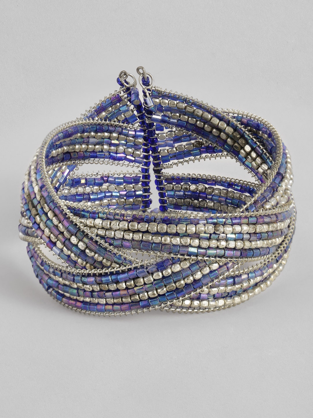 

Sangria Women Gold-Plated Beaded Cuff Bracelet