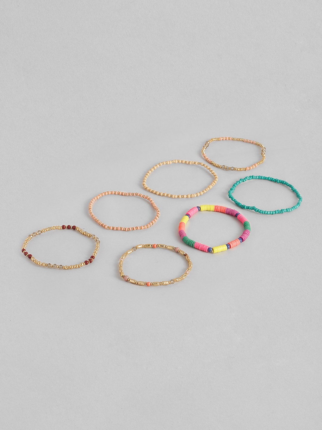 

Sangria Women 7 Beaded Multistrand Bracelet, Multi