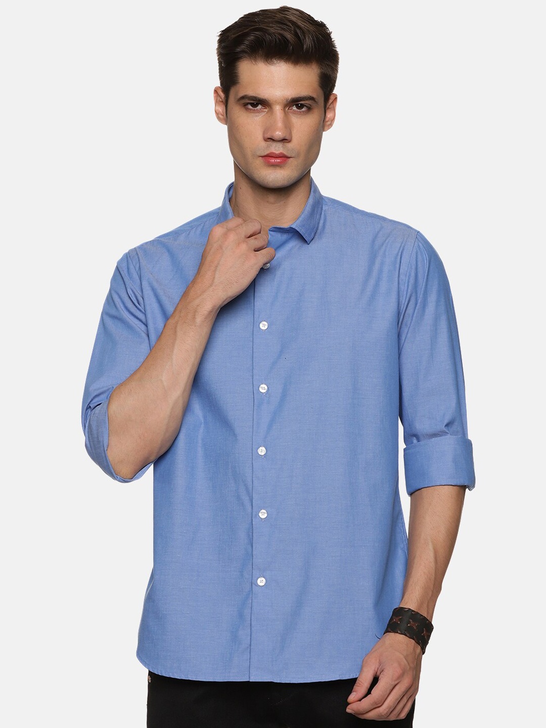 

DON VINO Classic Spread Collar Casual Shirt, Blue