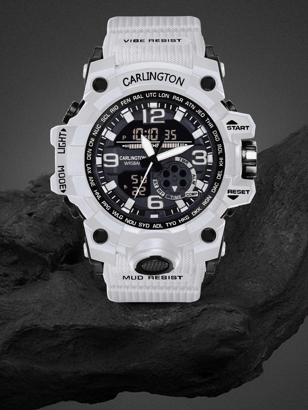 

CARLINGTON Men Dial & Straps Analogue Watch CT 3355 White