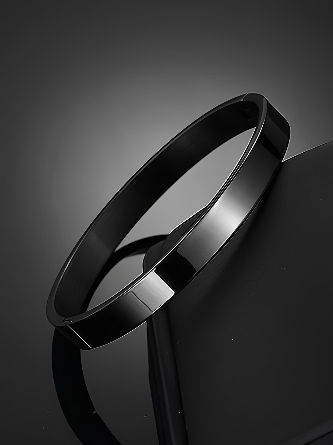 

KARISHMA KREATIONS Unisex Kada Bracelet, Black