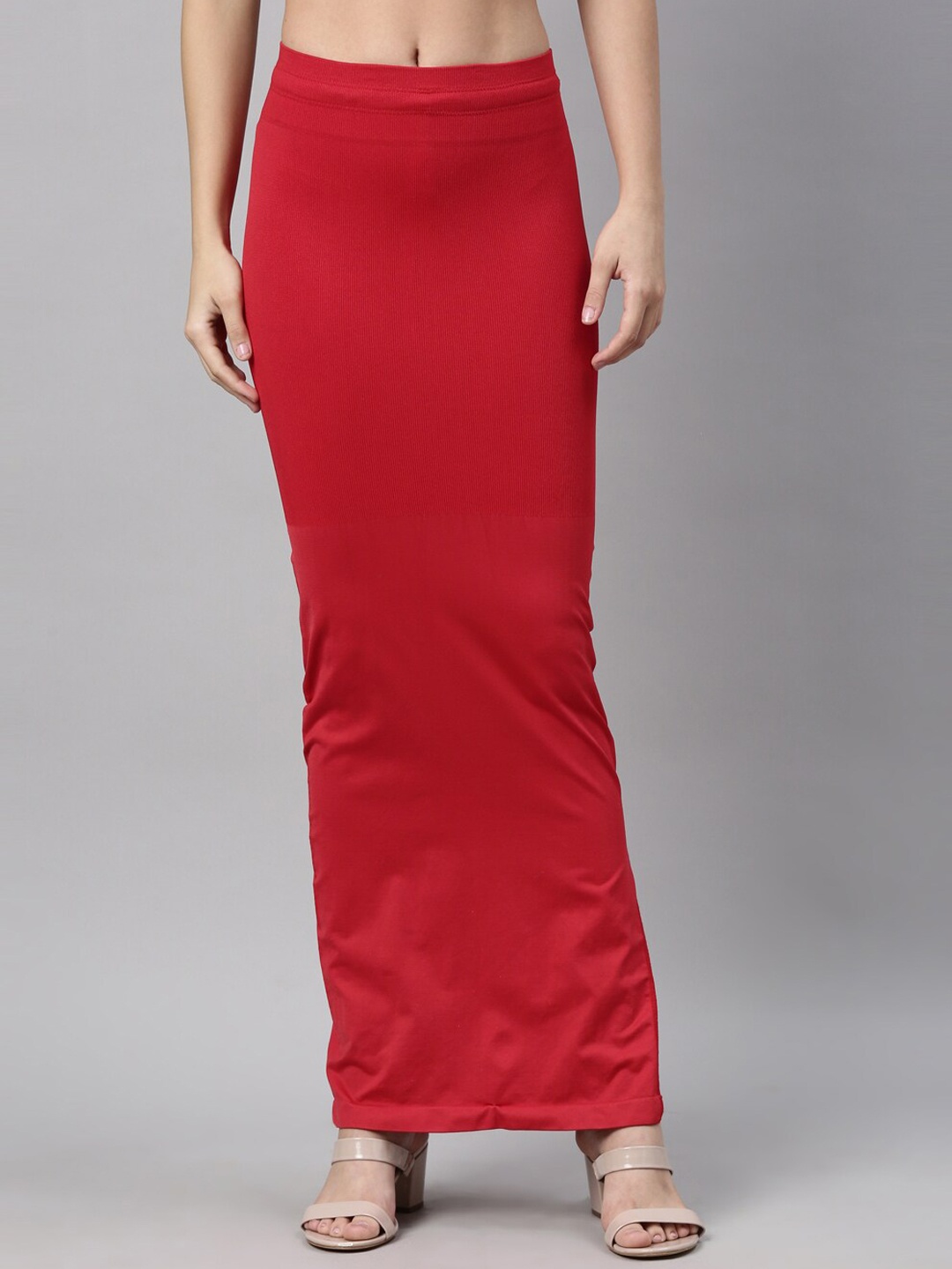

GOLDSTROMS Ribbed Saree Shapewear, Red