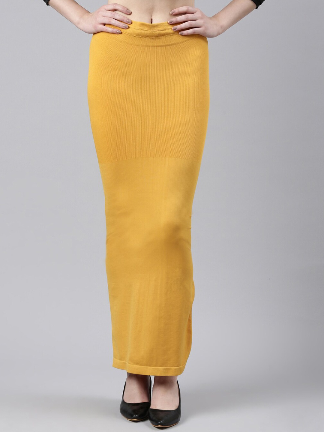 

GOLDSTROMS Ribbed Saree Shapewear, Mustard