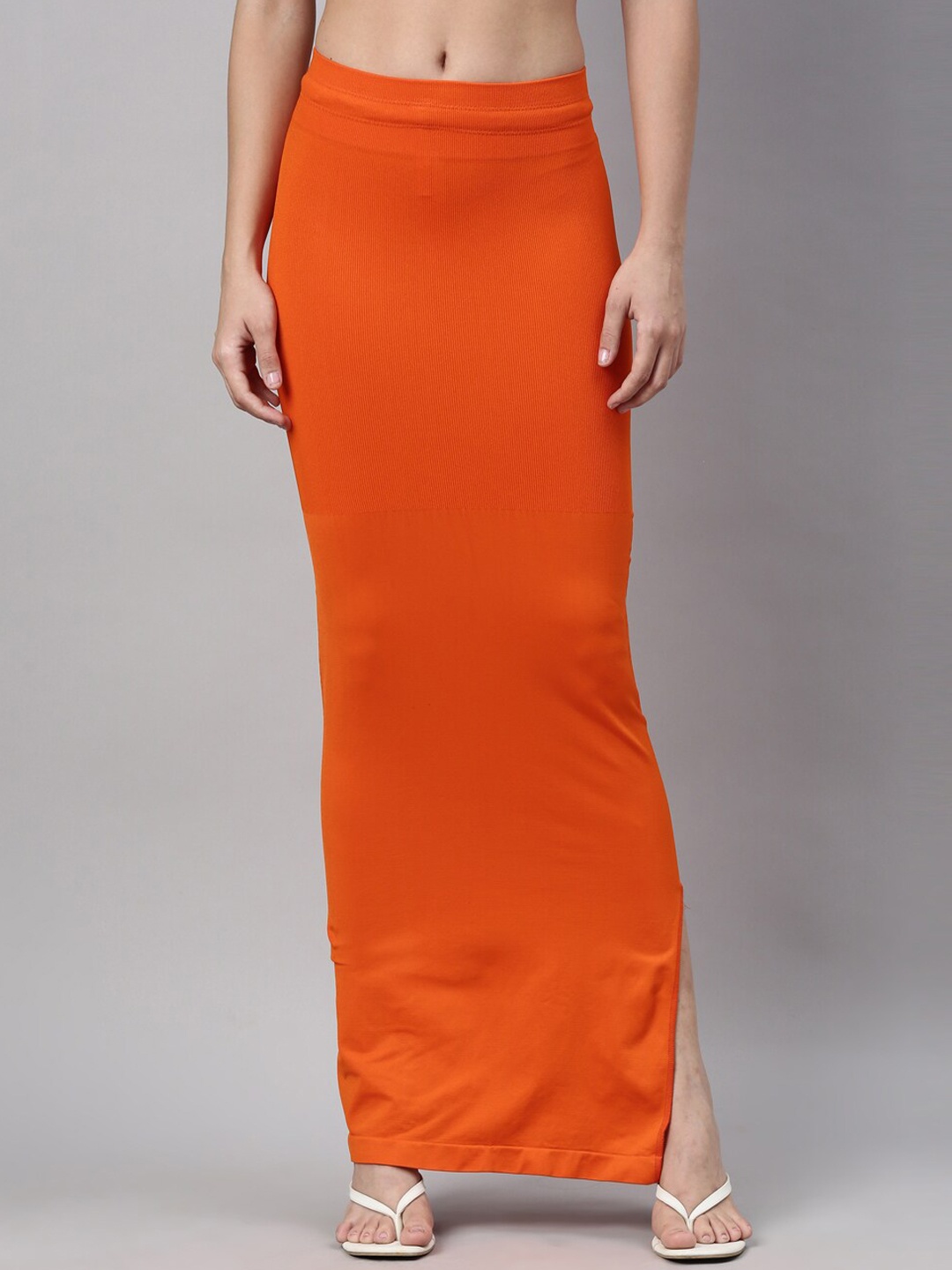 

GOLDSTROMS Ribbed Saree Shapewear, Orange