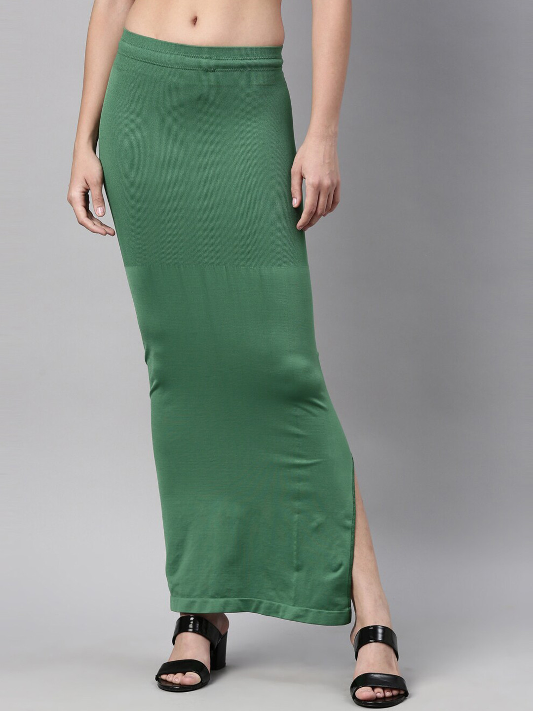 

GOLDSTROMS Ribbed Saree Shapewear, Green