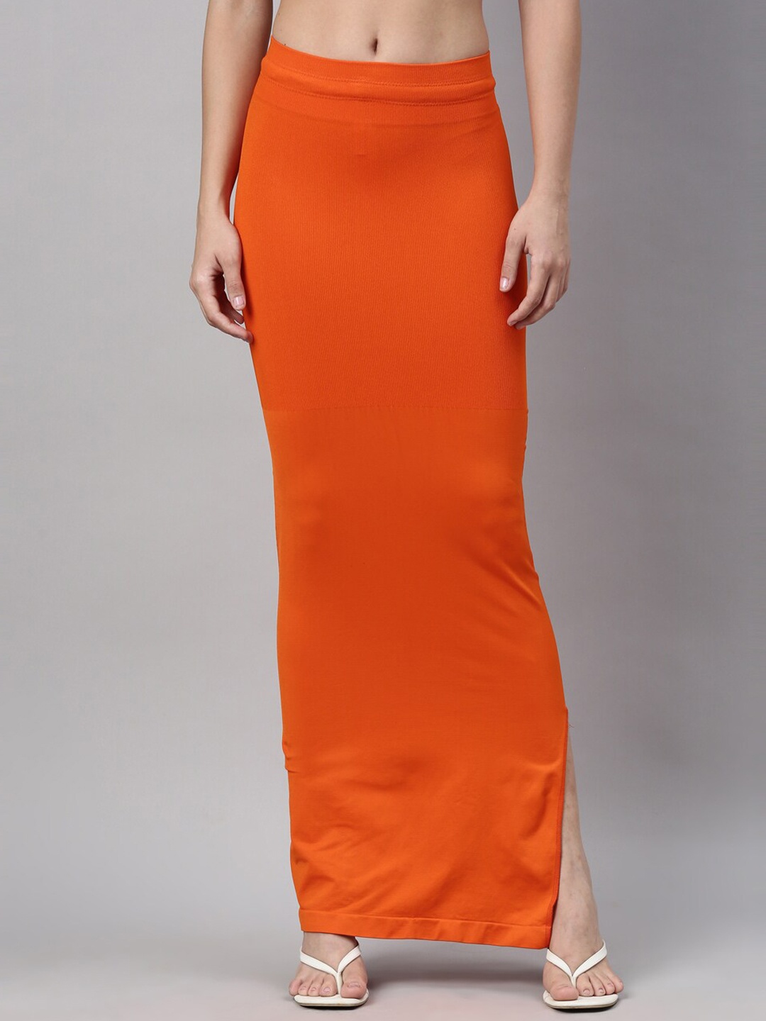 

GOLDSTROMS Ribbed Saree Shapewear, Orange