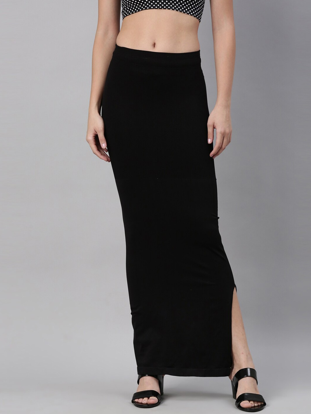 

GOLDSTROMS Ribbed Saree Shapewear, Black