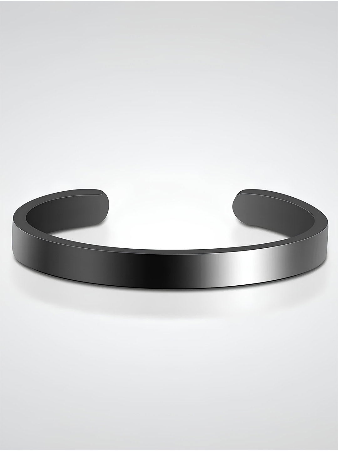 

KARISHMA KREATIONS Unisex Stainless Steel Cuff Bracelet, Black
