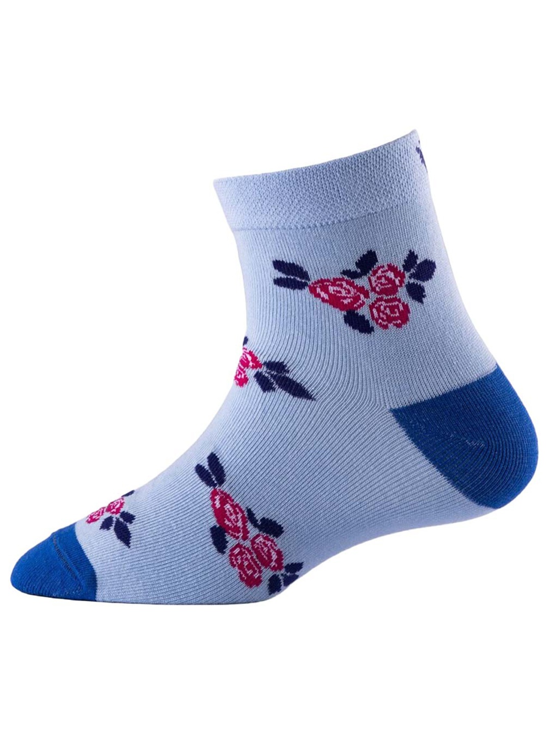 

Cotstyle Men Pack Of 2 Patterned Pure Cotton Above Ankle Length Socks, Blue