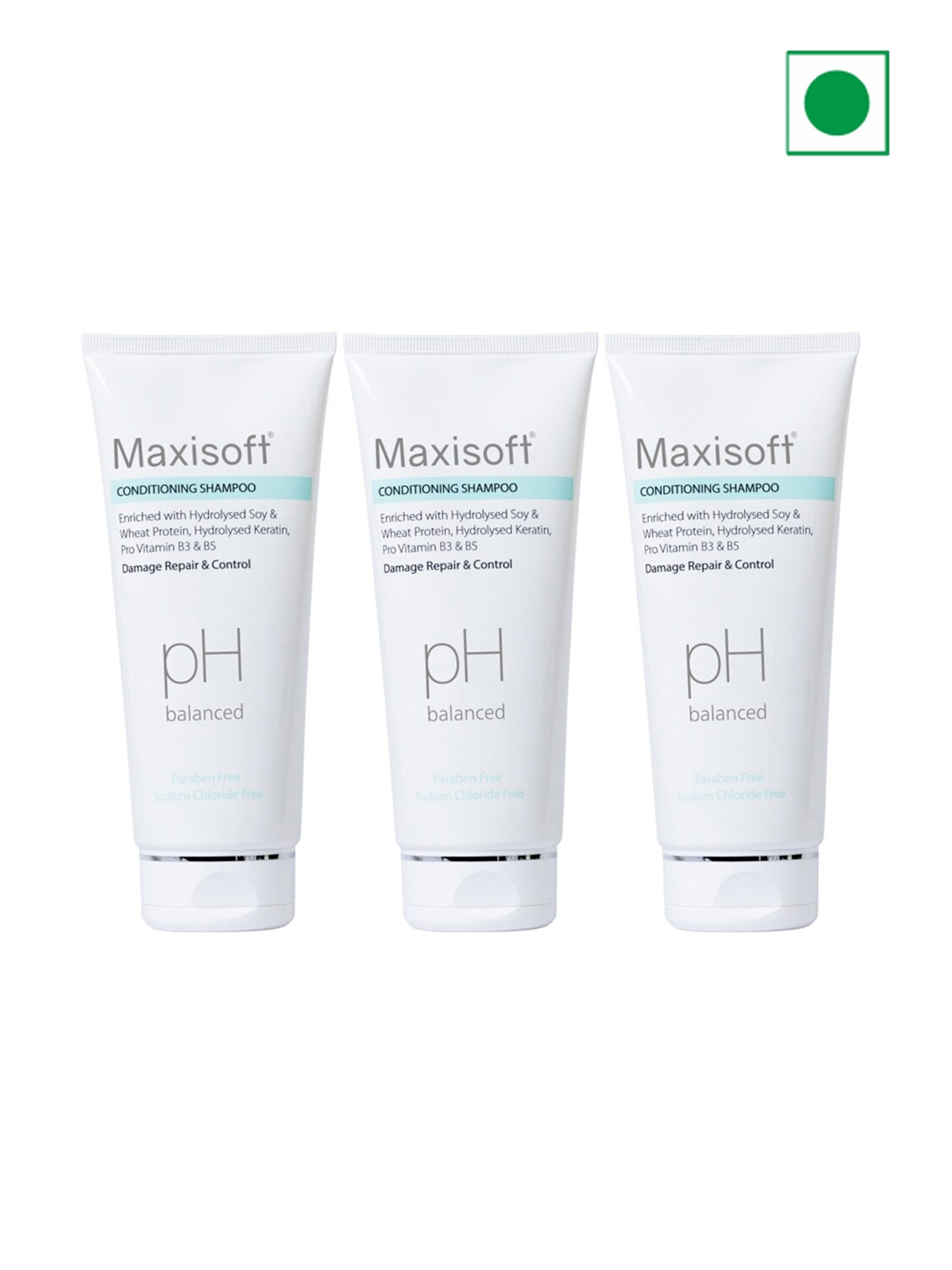 

Maxisoft Set Of 3 Conditioning Shampoo For Damage Repair & Control - 100ml Each, Na