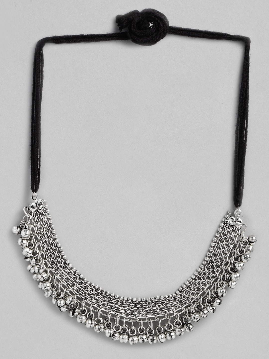 

Sangria Statement Necklace, Silver