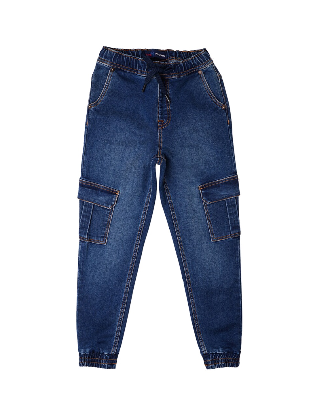 

Pepe Jeans Boys Mid Rise Clean Look Stretchable Cotton Jeans, Blue