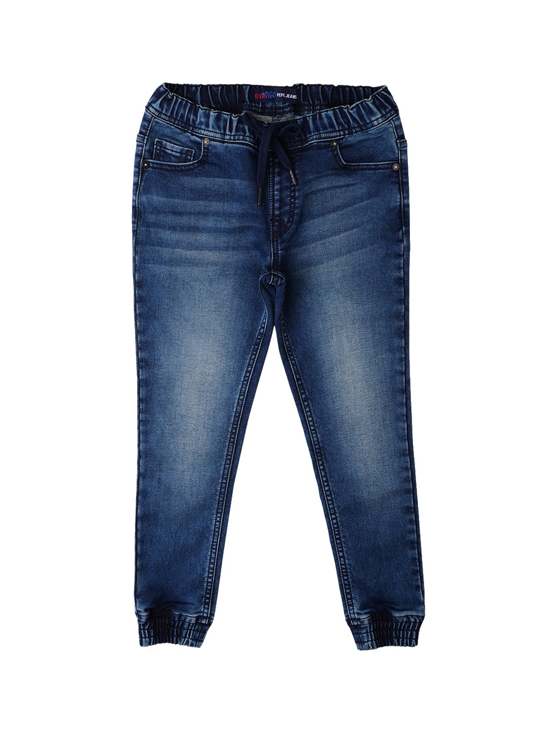 

Pepe Jeans Boys Slim Fit Heavy Fade Stretchable Clean Look Jeans, Blue
