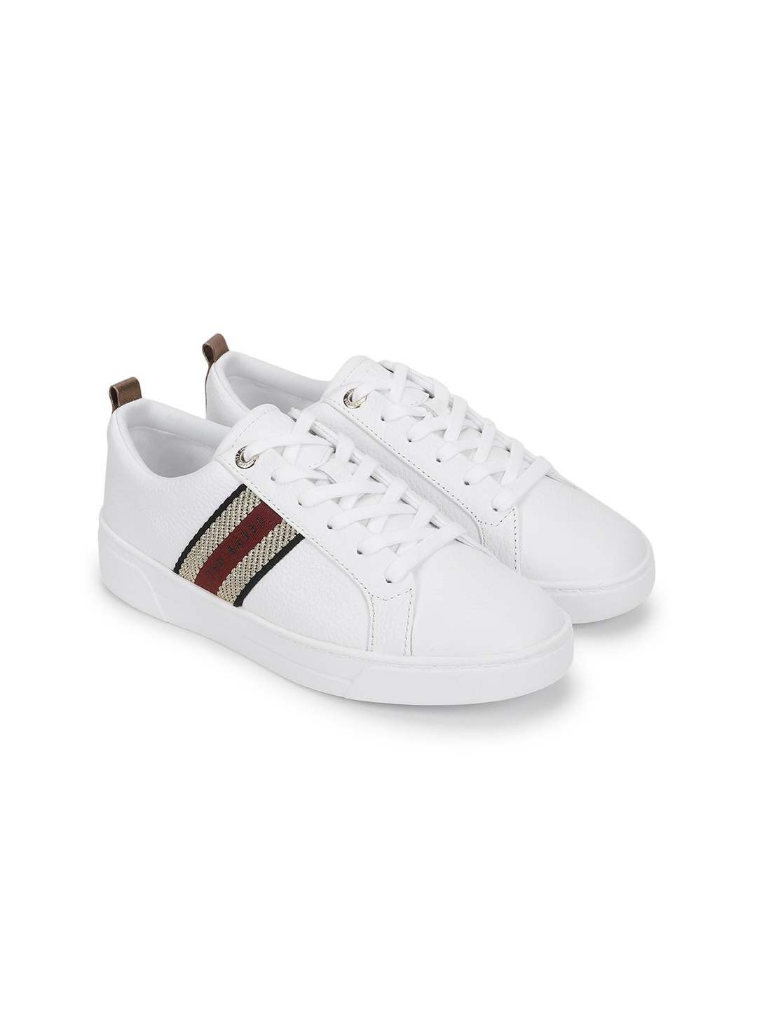

Ted Baker Women Webbing Detailed Cupsole Trainers Sneakers Shoes, Red