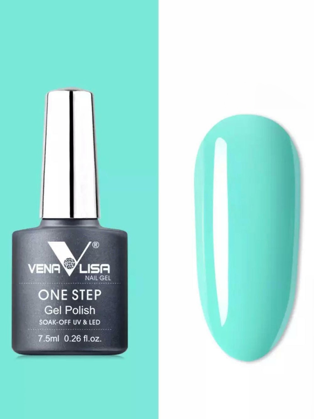 

VENALISA One Step High-Gloss Soak-Off UV & LED Gel Nail Polish 7.5ml - Shade 964, Blue