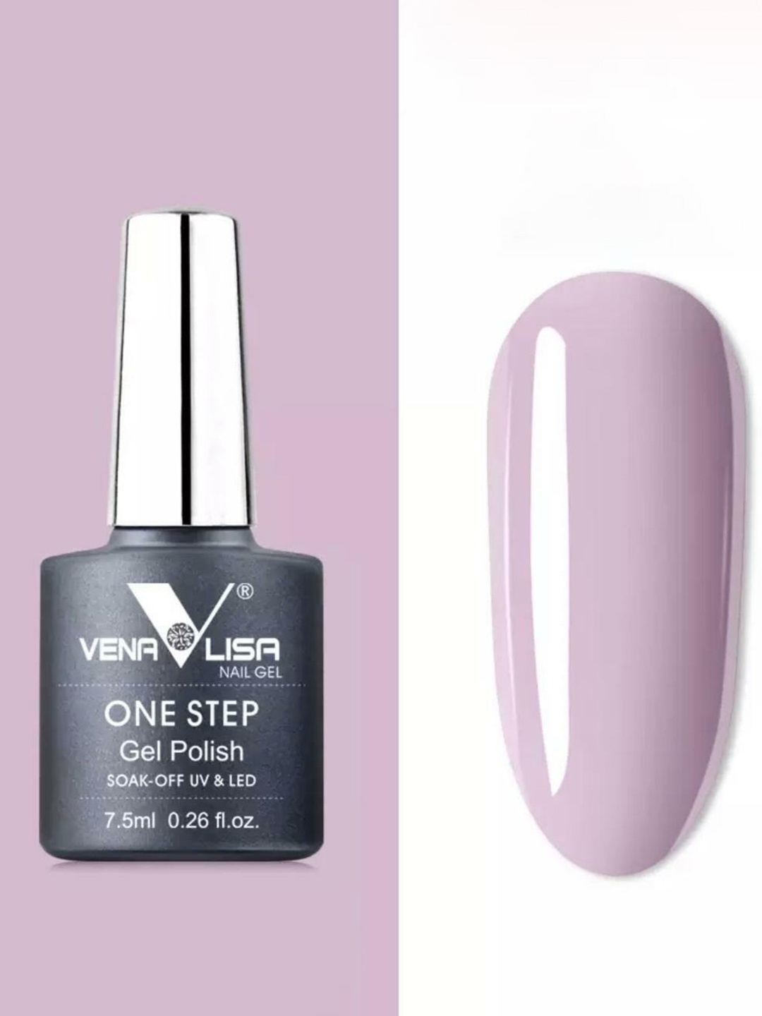 

VENALISA One Step High-Gloss Soak-Off UV & LED Gel Nail Polish 7.5ml - Shade 995, Purple