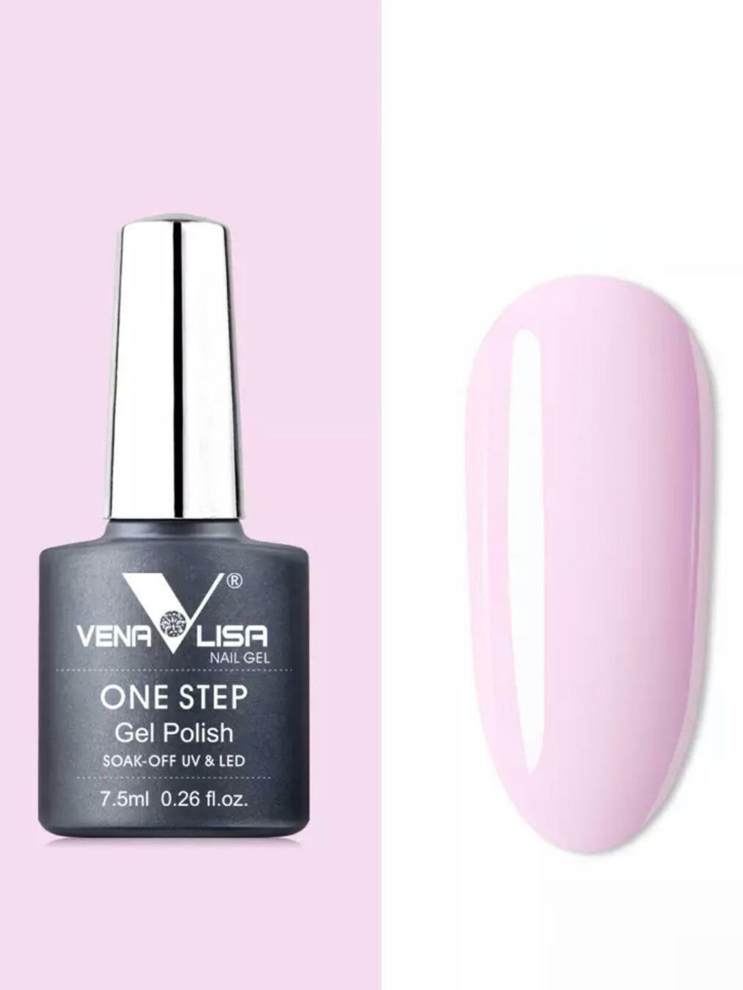 

VENALISA One Step High-Gloss Soak-Off UV & LED Gel Nail Polish 7.5ml - Shade 973, Lavender