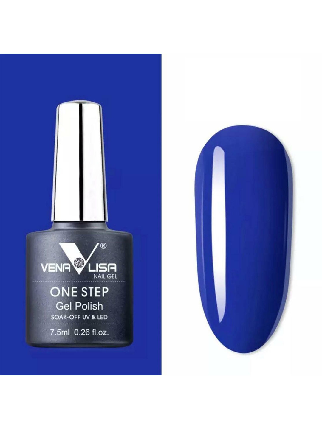 

VENALISA One Step High-Gloss Soak-Off UV & LED Gel Nail Polish 7.5ml - Shade 992, Blue