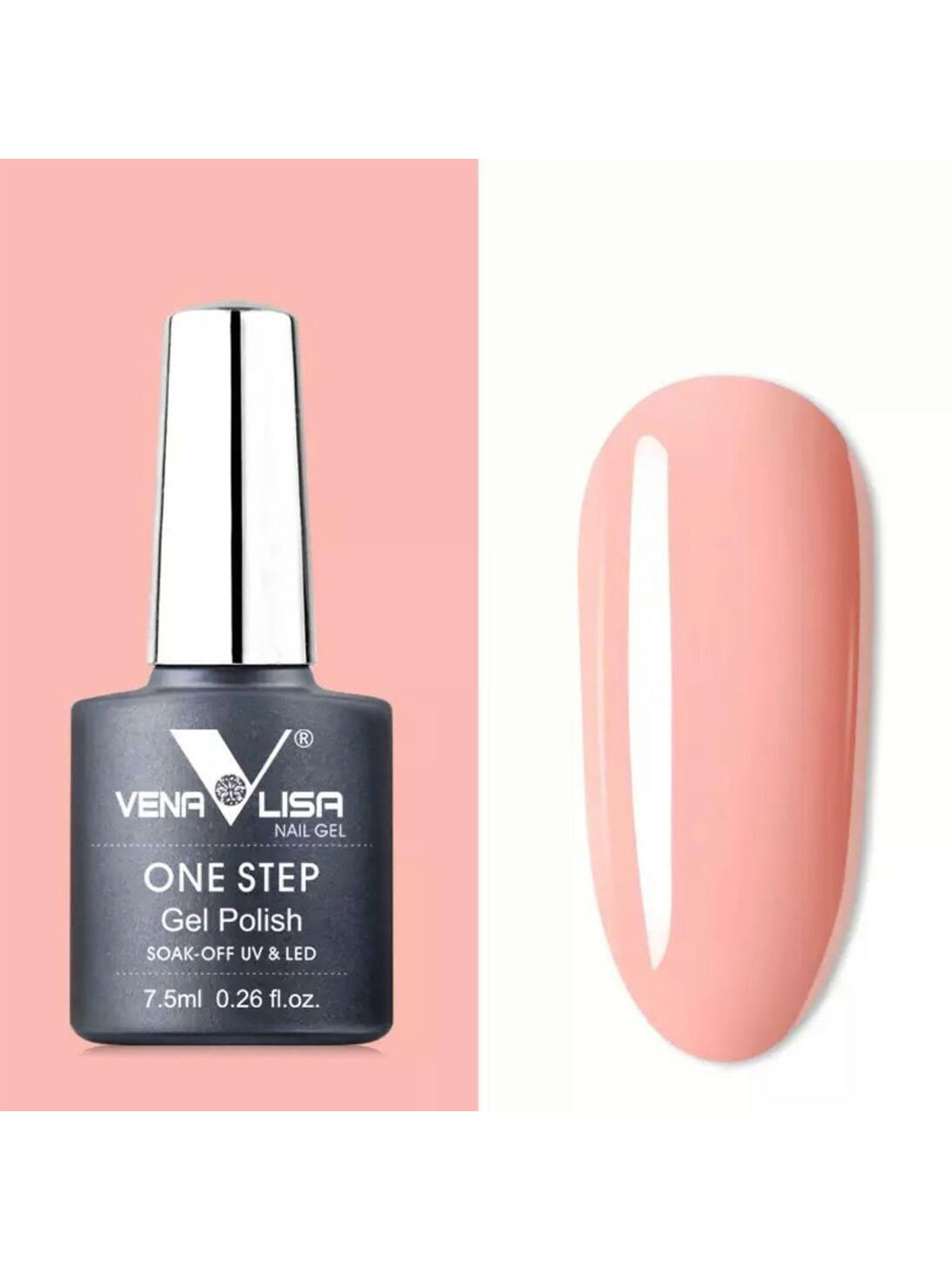 

VENALISA One Step Gel Polish Soak Off & UV & LED - 969, Peach