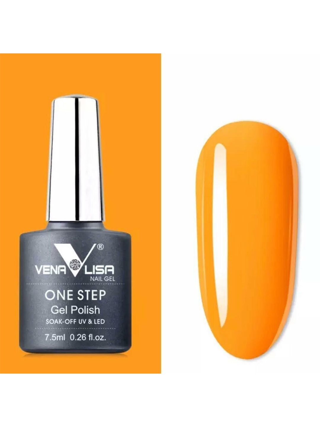 

VENALISA One Step Gel Polish Soak Off & UV & LED - 989, Orange