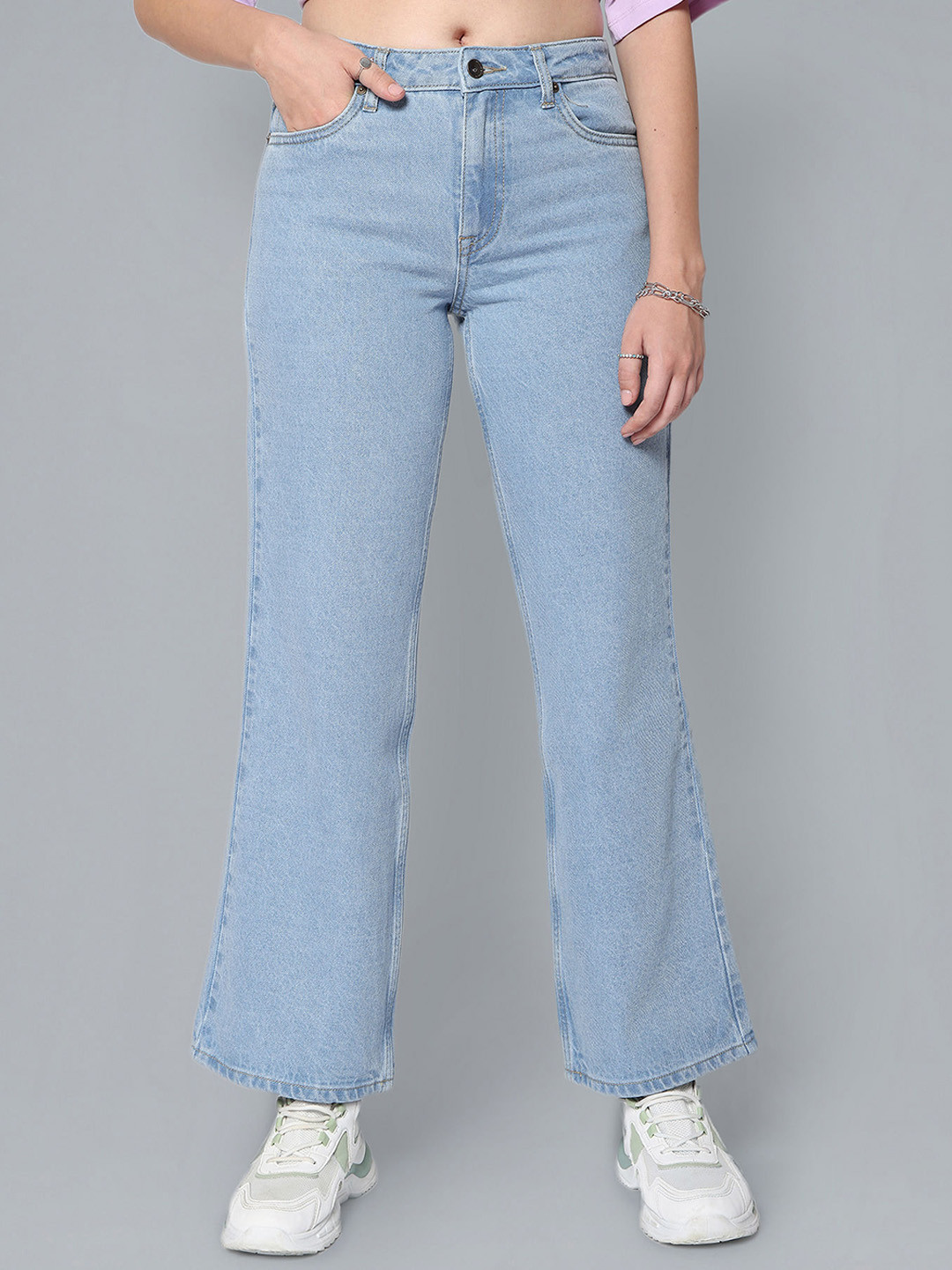 

Flying Machine Women Blue Straight Fit Clean Look Jeans