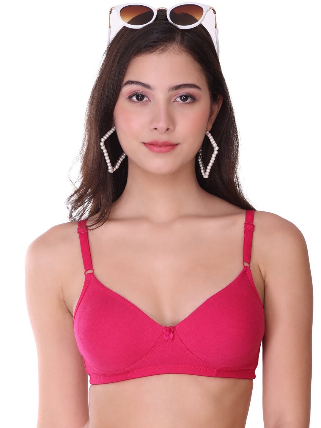 

SONA Non Padded Full Coverage T-shirt Bra With All Day Comfort, Pink