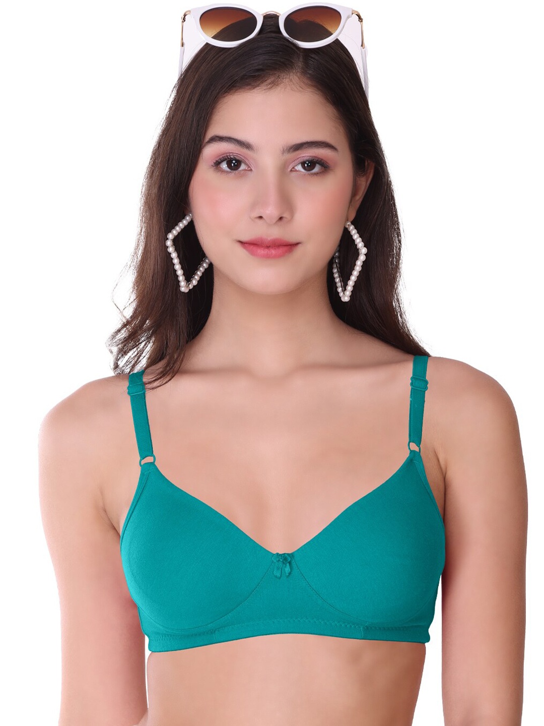 

SONA Non Padded Full Coverage T-shirt Bra With All Day Comfort, Sea green