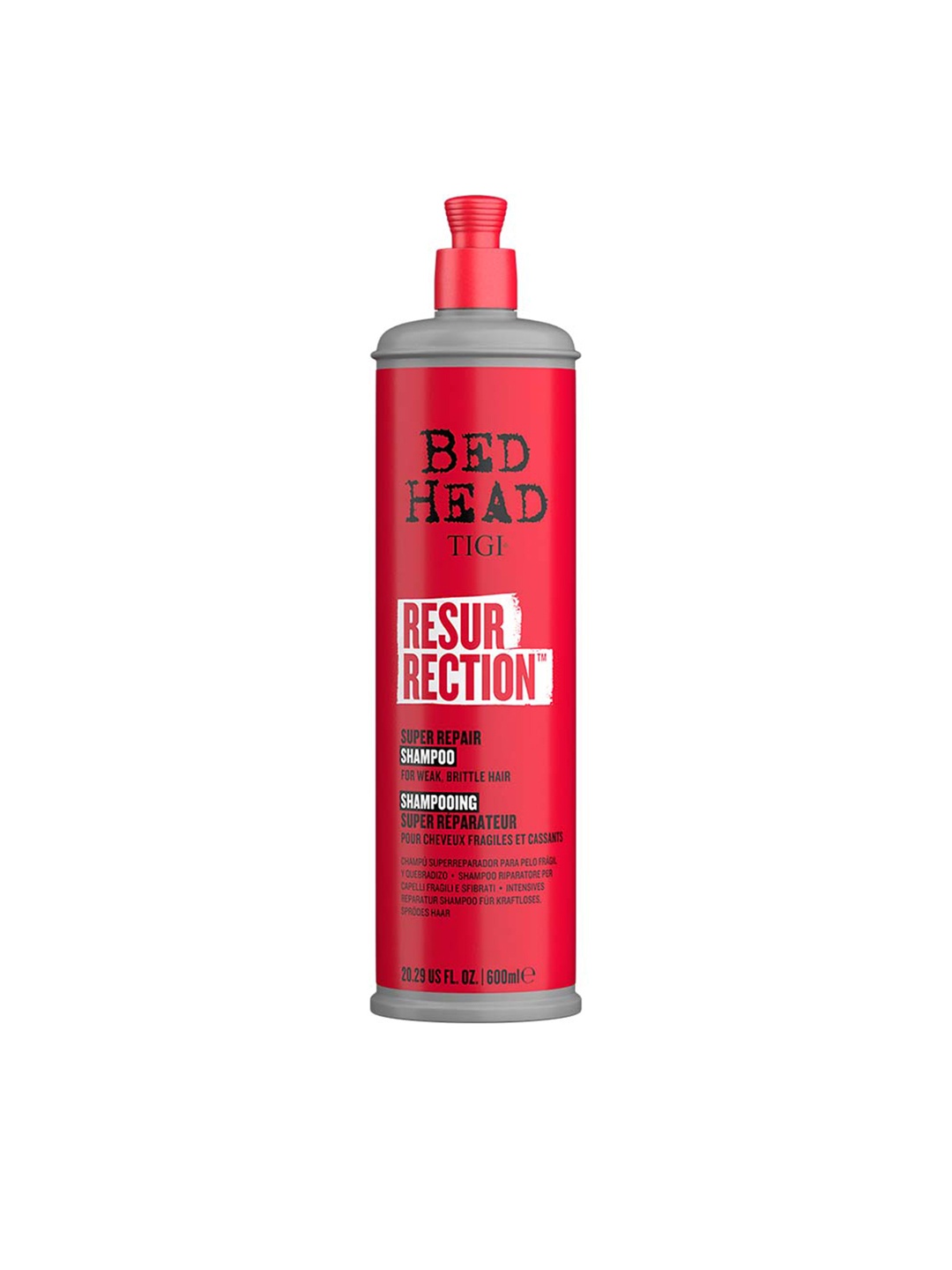 

TIGI BED HEAD Resurrection Super Repair Shampoo For Weak Brittle Hair - 600ml, White