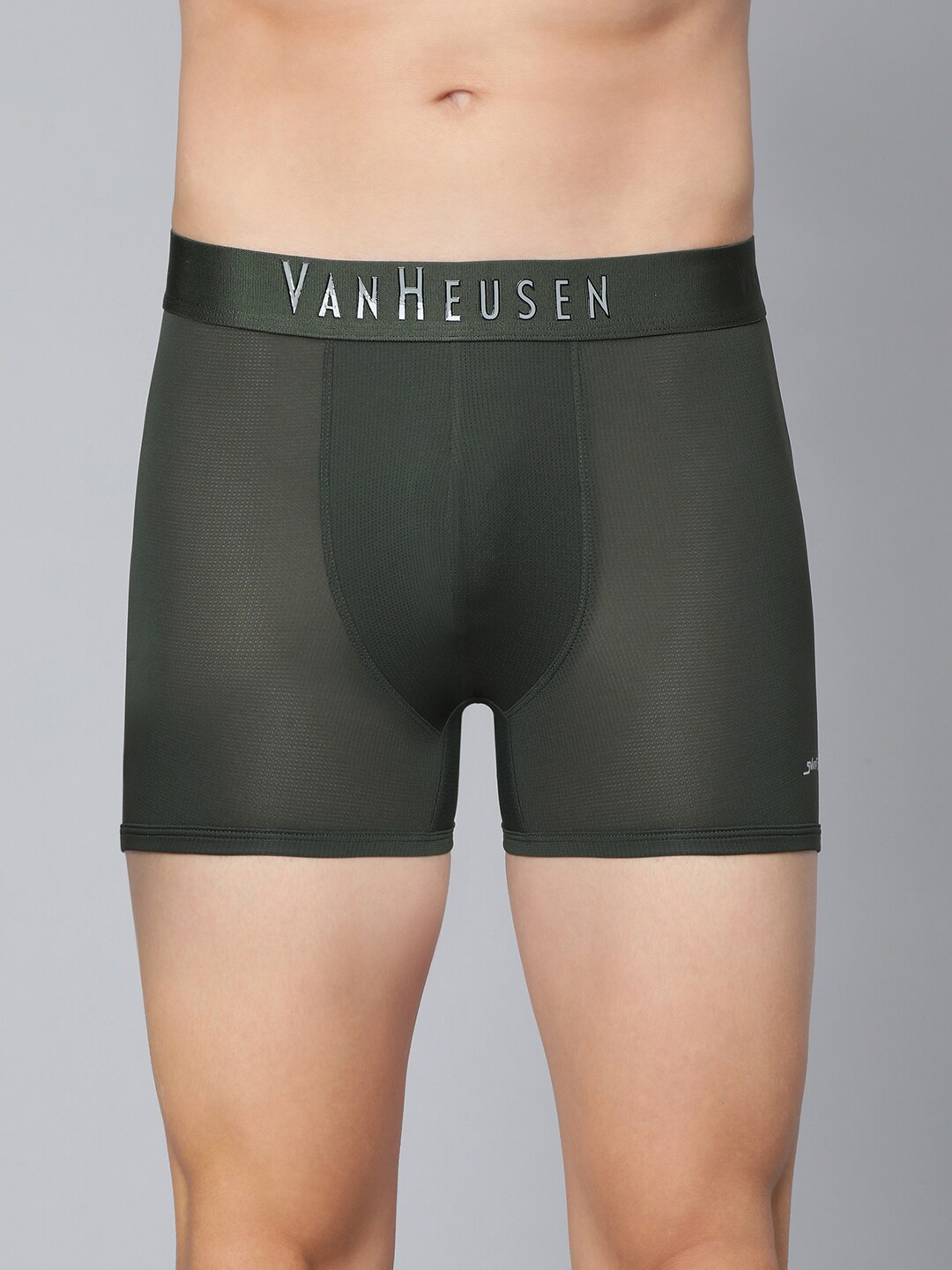 

Van Heusen Swift Dry High Stretch Mesh AIR Series Active Trunks, Olive
