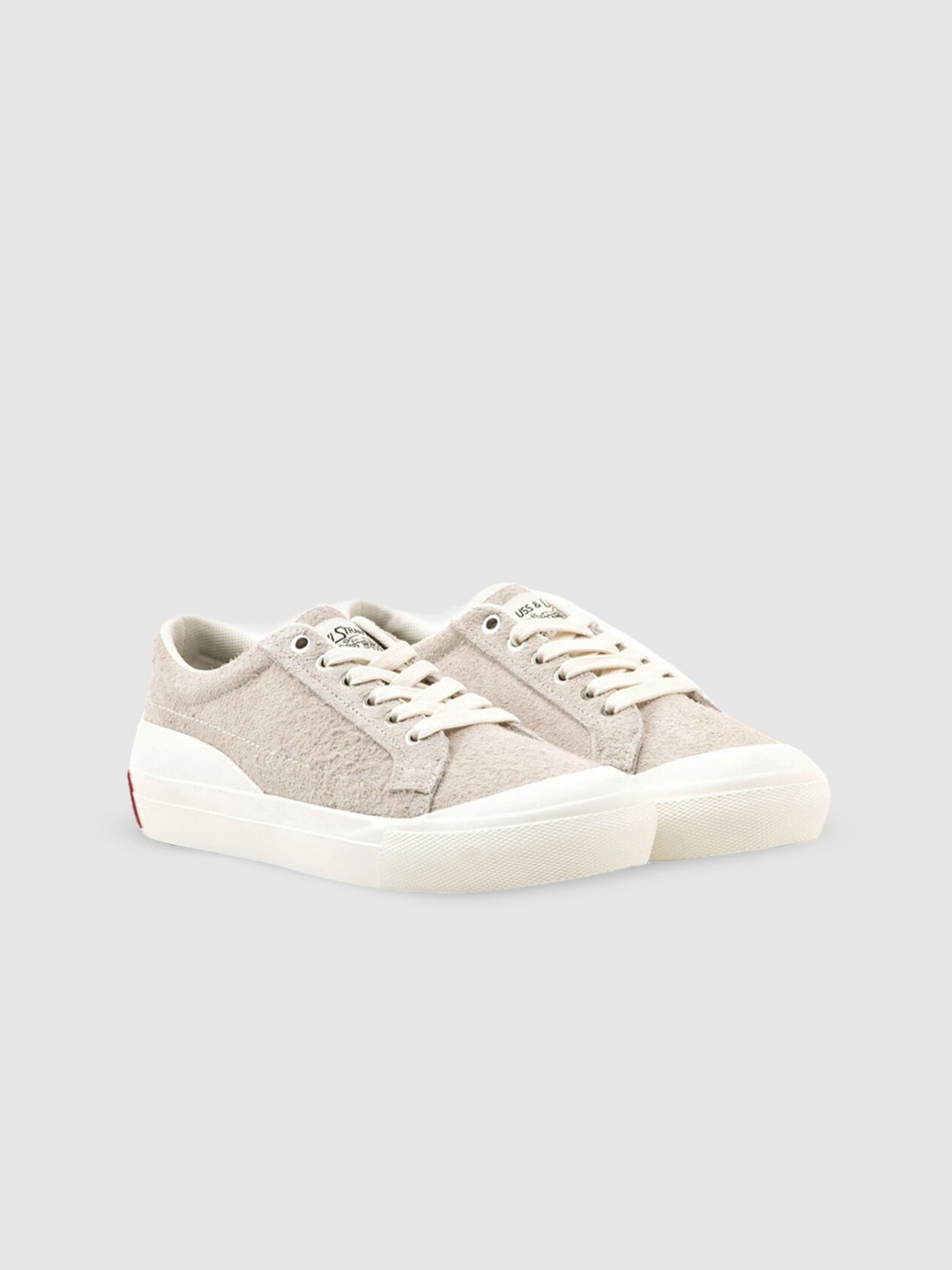 

Levis Women Textured Suede Sneakers, Grey