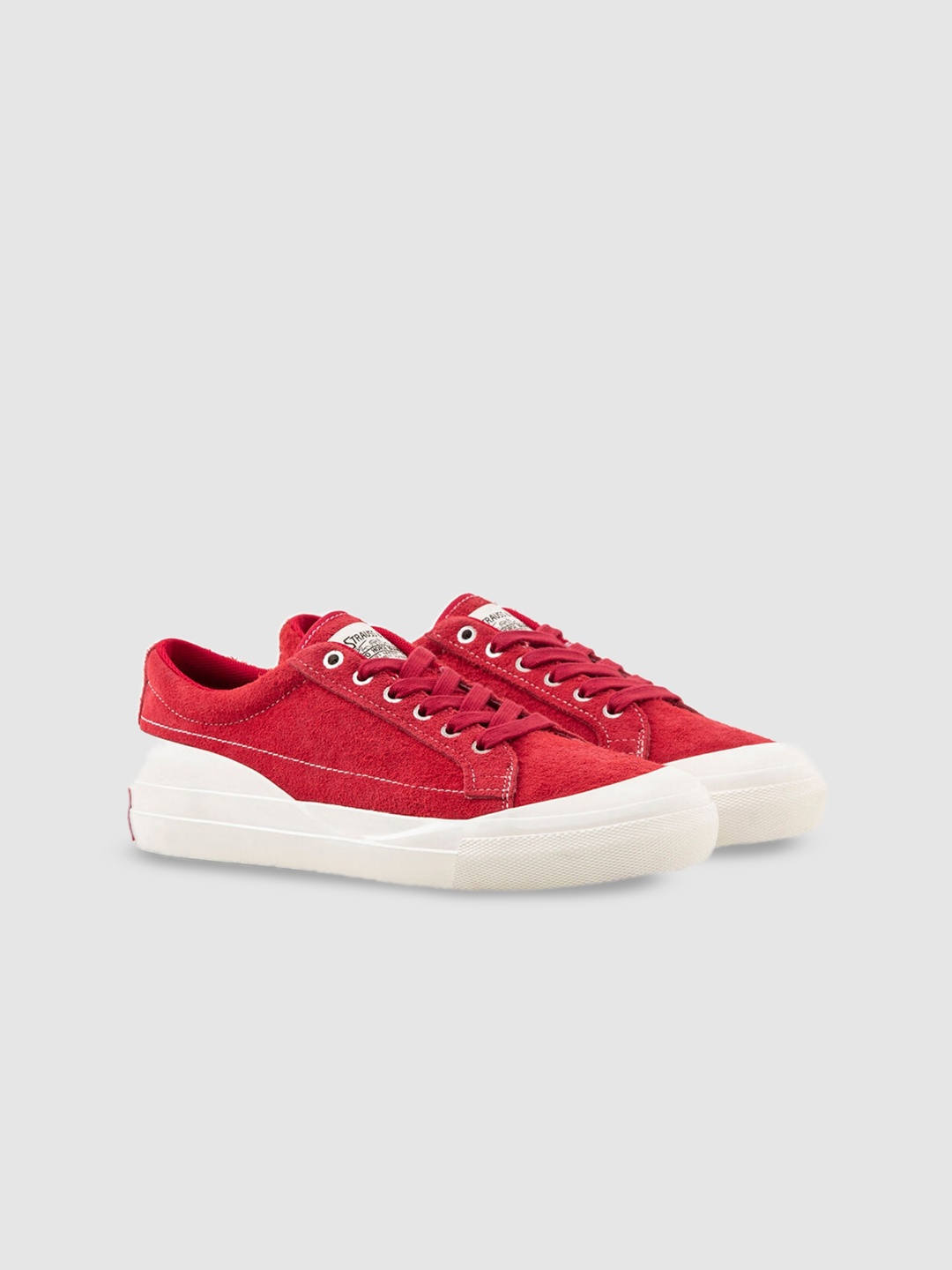 

Levis Women Textured Suede Sneakers, Red