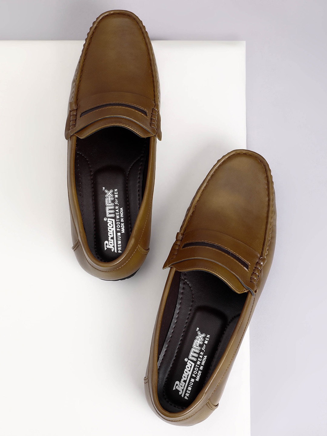 

Paragon Men Formal Slip-On Loafers, Tan