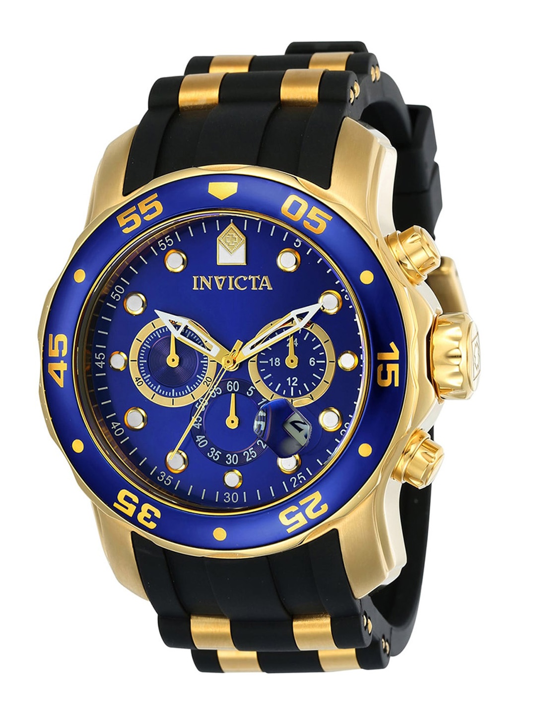 

Invicta Men Embellished Dial & Textured Straps Analogue Motion Powered Watch 17882, Blue