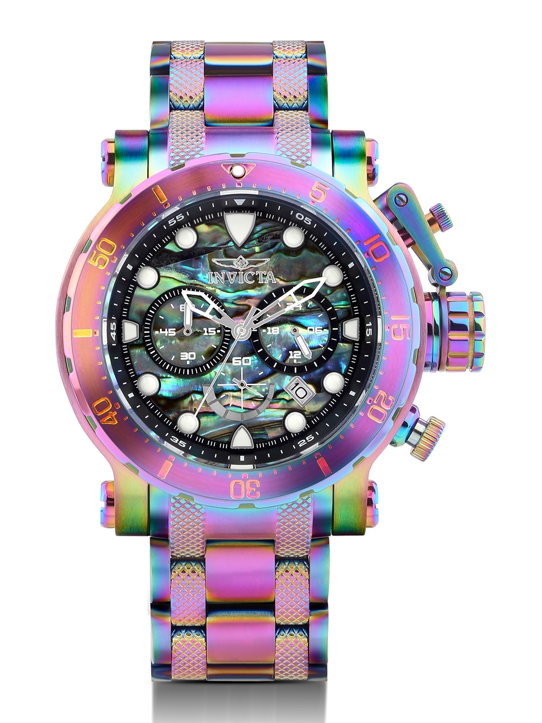 

Invicta Men Skeleton Dial & Stainless Steel Straps Analogue Motion Powered Watch 26507, Blue
