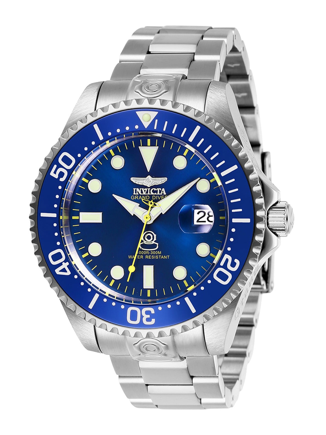 

Invicta Pro Diver Men Stainless Steel Analogue Automatic Motion Powered Watch 27611, Blue