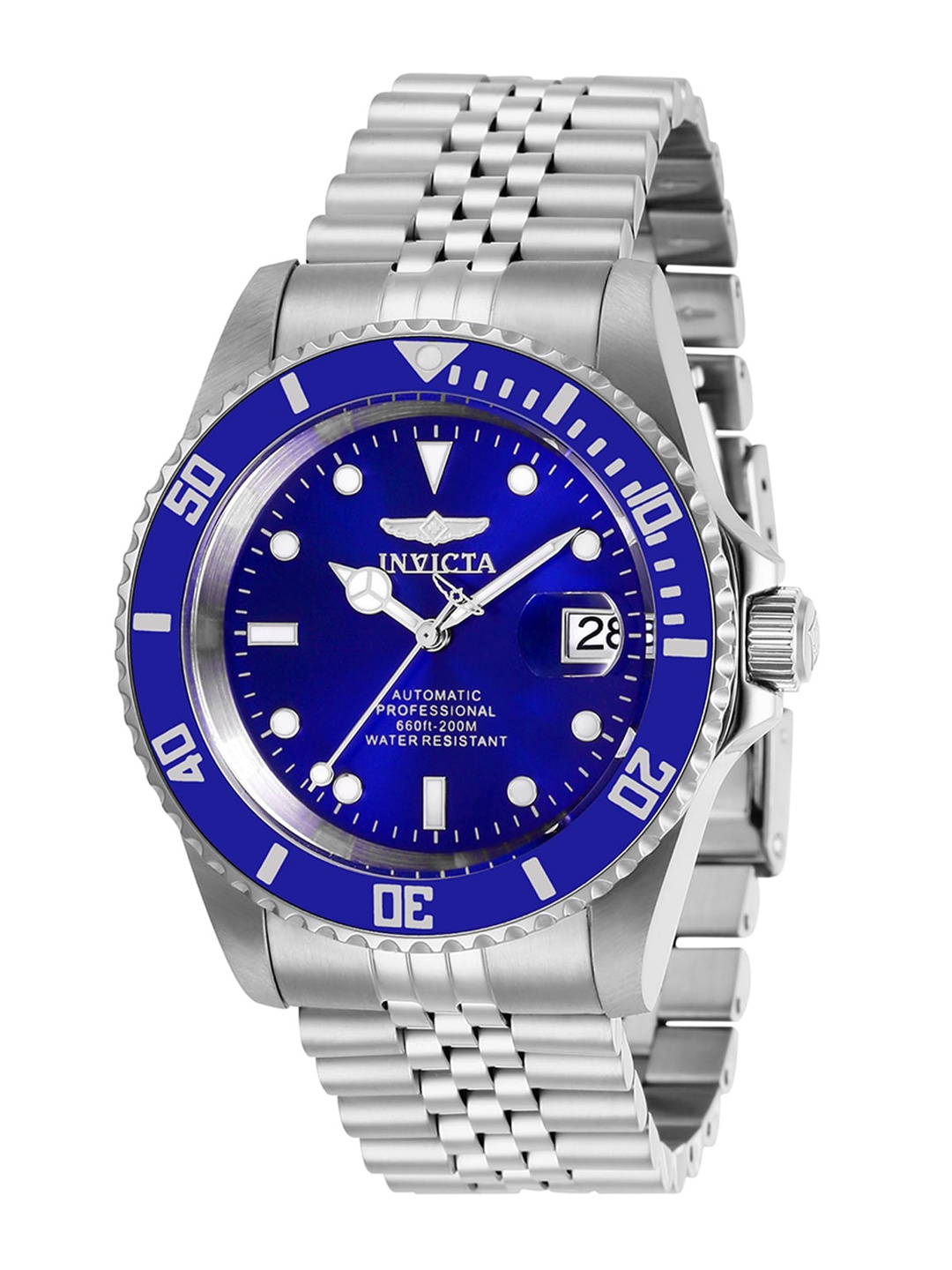 

Invicta Men Dial & Stainless Steel Bracelet Style Straps Analogue Watch 29179, Blue