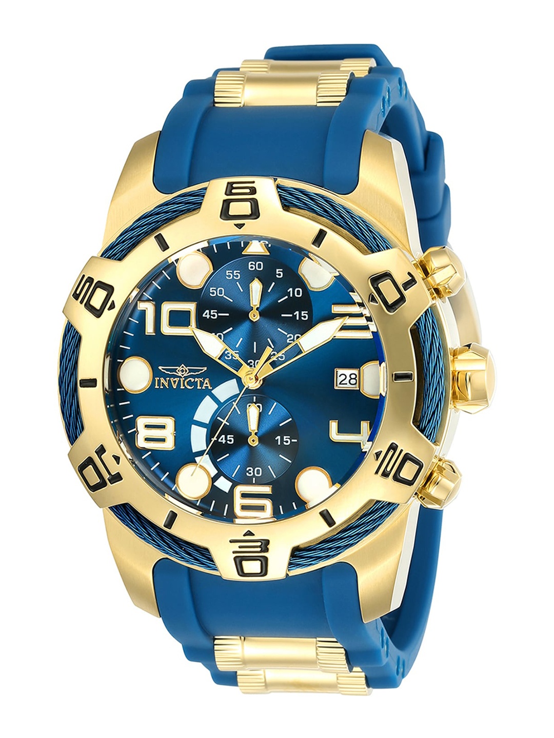 

Invicta Bolt Men Silicon Strap Analogue Chronograph Motion Powered Watch 24217, Blue