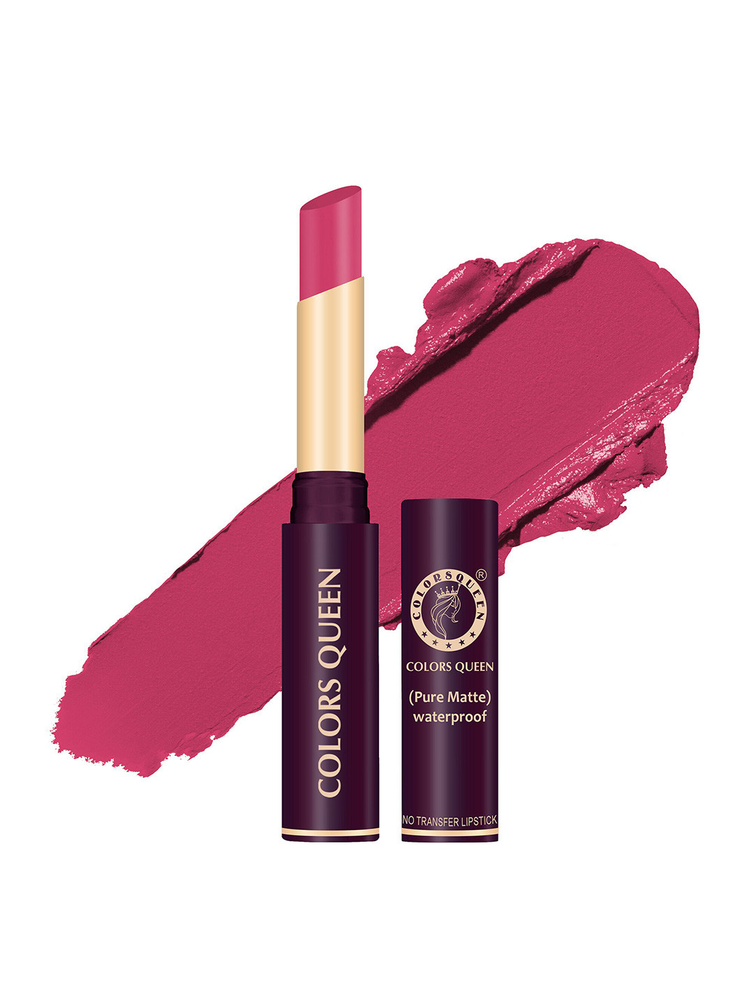 

Colors Queen Pure Matte Waterproof Non Transfer Lipstick - Pink Wink 25