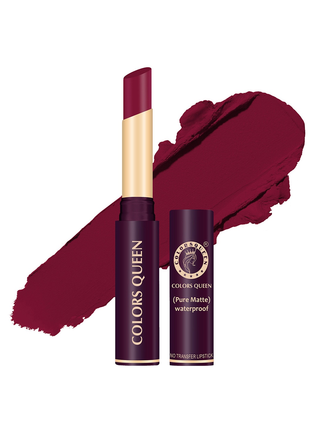 

Colors Queen Pure Matte Waterproof Non Transfer Lipstick - Shade 42, Maroon