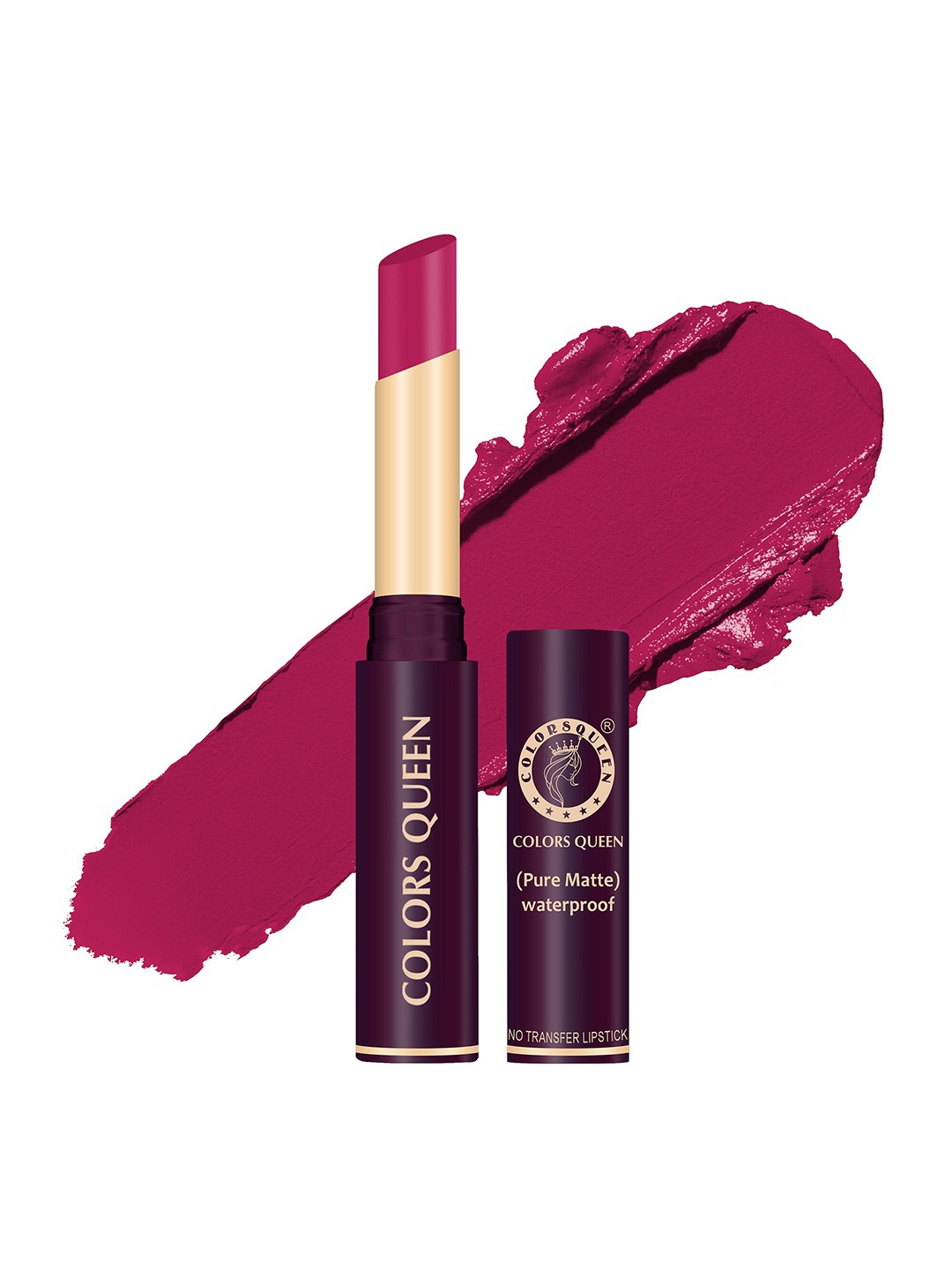 

Colors Queen Pure Matte Waterproof Non Transfer Lipstick - Azeia 20, Pink