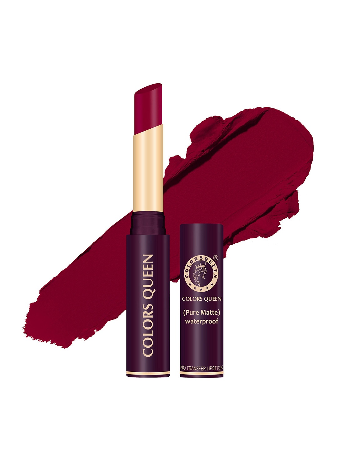 

Colors Queen Pure Matte Waterproof Non Transfer Lipstick - Shade 47, Maroon