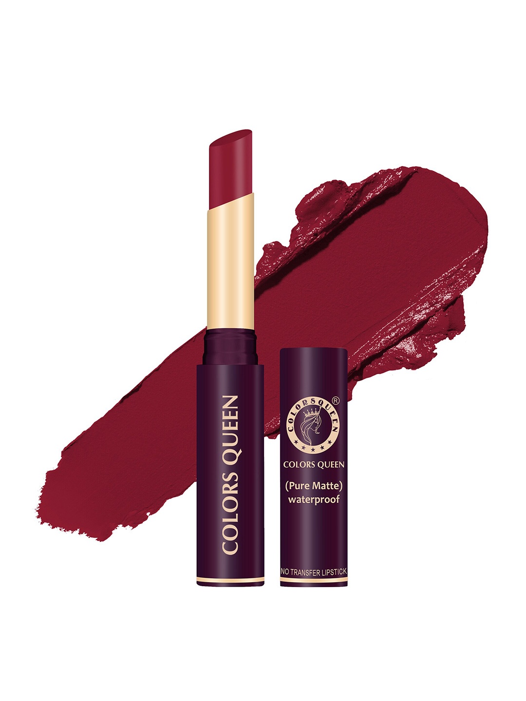 

Colors Queen Pure Matte Waterproof Non Transfer Lipstick - Red Carpet 32, Maroon