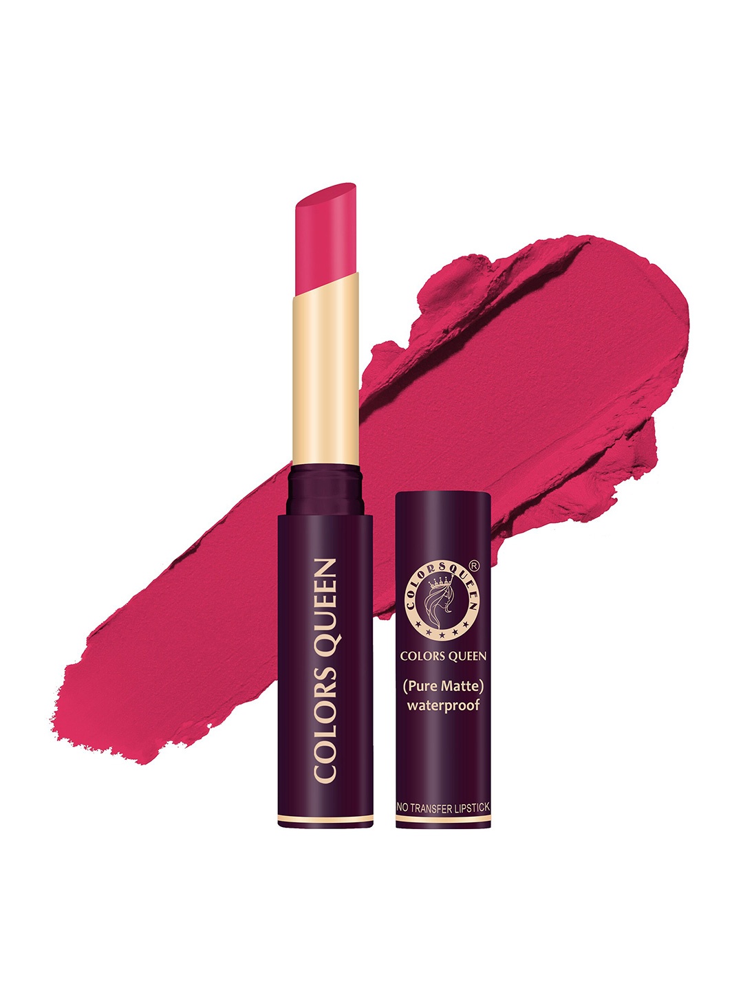 

Colors Queen Pure Matte Waterproof Non Transfer Lipstick - Sheer Bright Pink 43