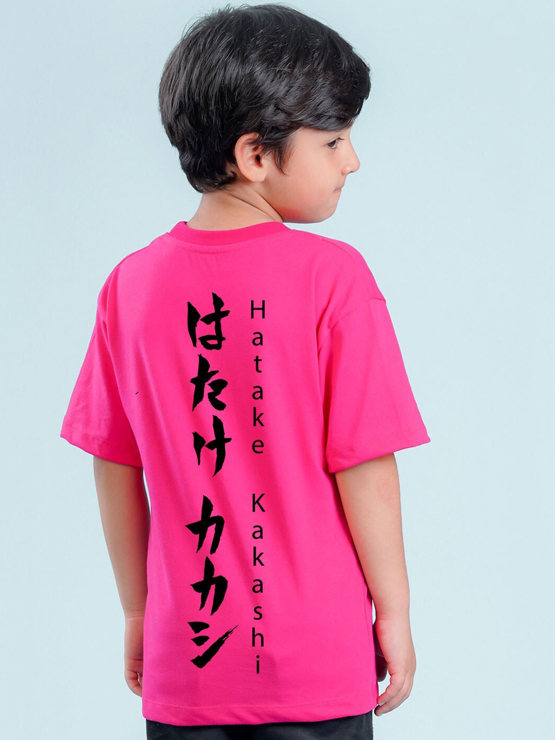 

NUSYL Boys Typography Printed Oversized T-shirt, Pink