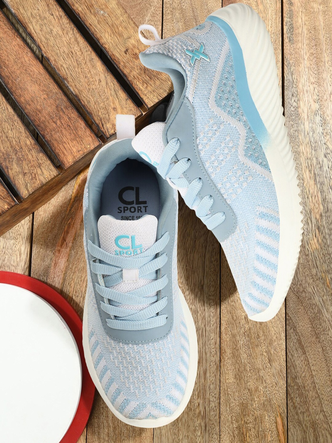 

Carlton London sports Women Flyknit Mesh Jogging Shoes, Blue