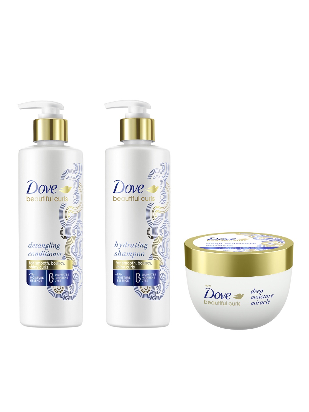 

Dove Beautiful Curls Hair Care Combo, White