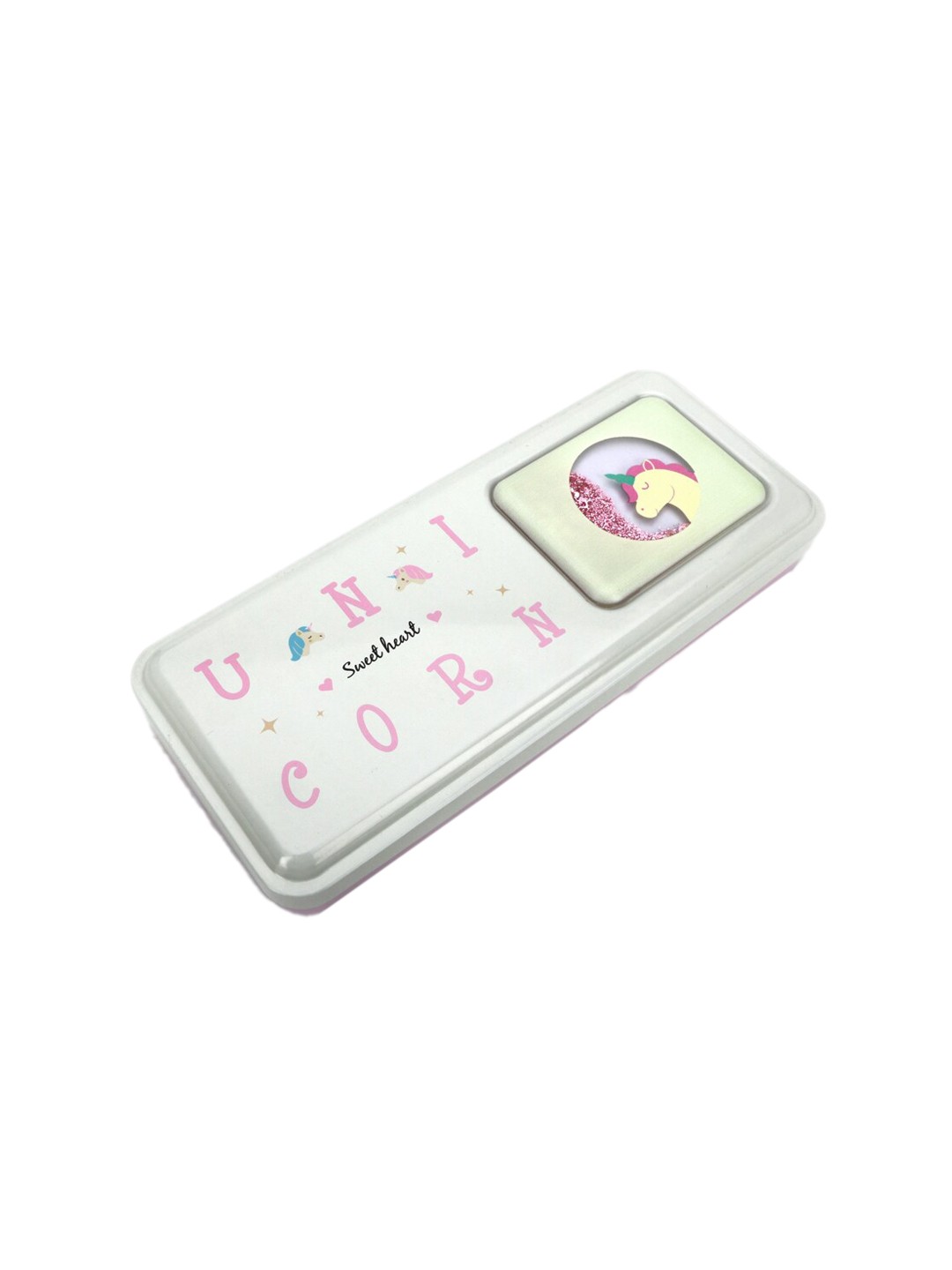 

QIPS Kids Printed Pencil Box, Cream